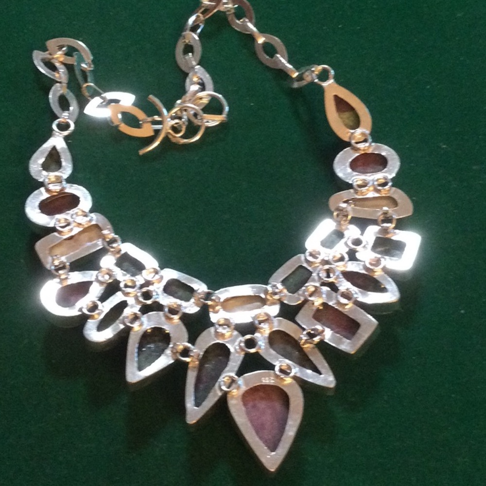 Breathtaking Genuine Ruby Zoisite Necklace With P… - image 7